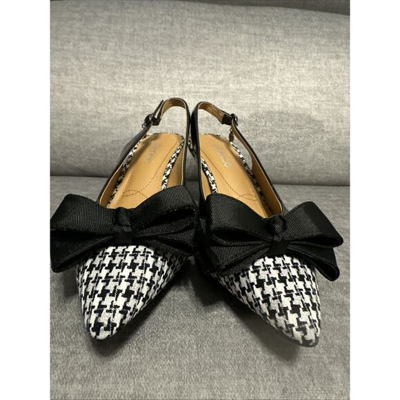 J. Renee Shoes - J. Renee Houndstooth Heels With Bow